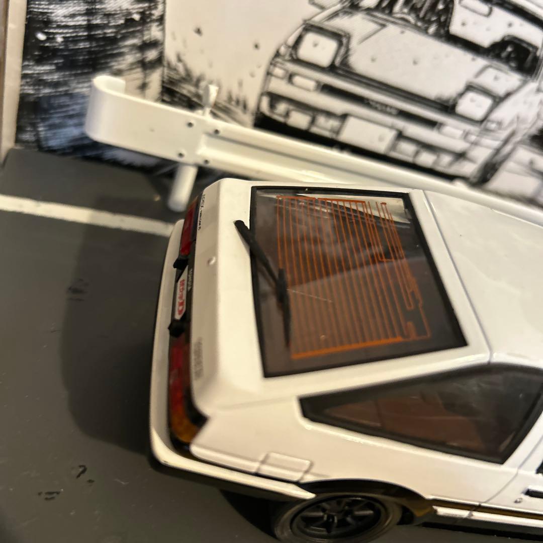 イニシャルD TOYOTA AE86 ミニカー　 台座ネジ欠品　ダイキャスト
