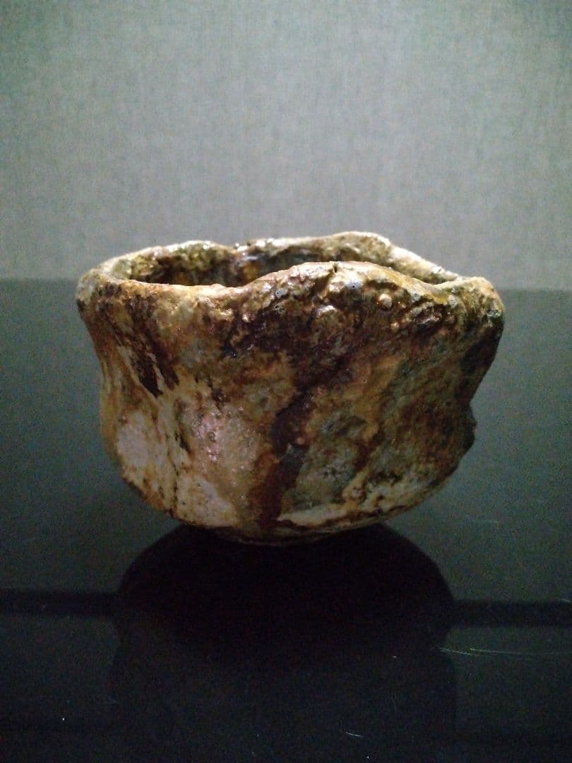 【備前焼 茶碗⑤】備前土釉薬茶碗／伝統工芸士 森本 桂／送料込み！