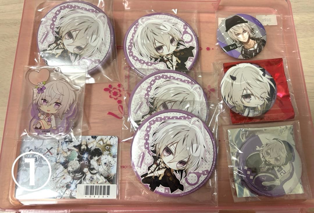 カラーマリス 岡崎契 缶バッジ メセカ ポストカード