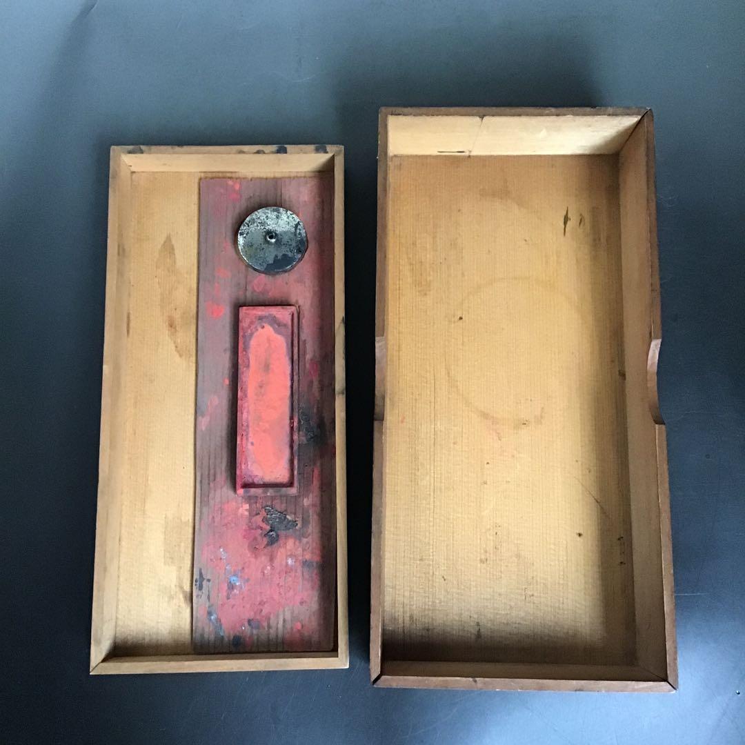 本漆塗蒔絵　文箱　硯箱　骨董品　アンティーク　時代小箱