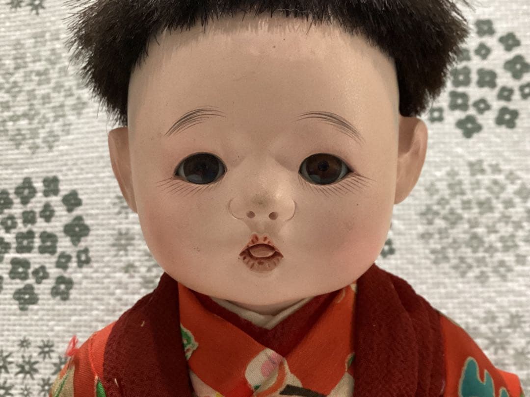 市松人形 赤ちゃん　ビスクドール　大正・昭和　アンティーク人形2体セット