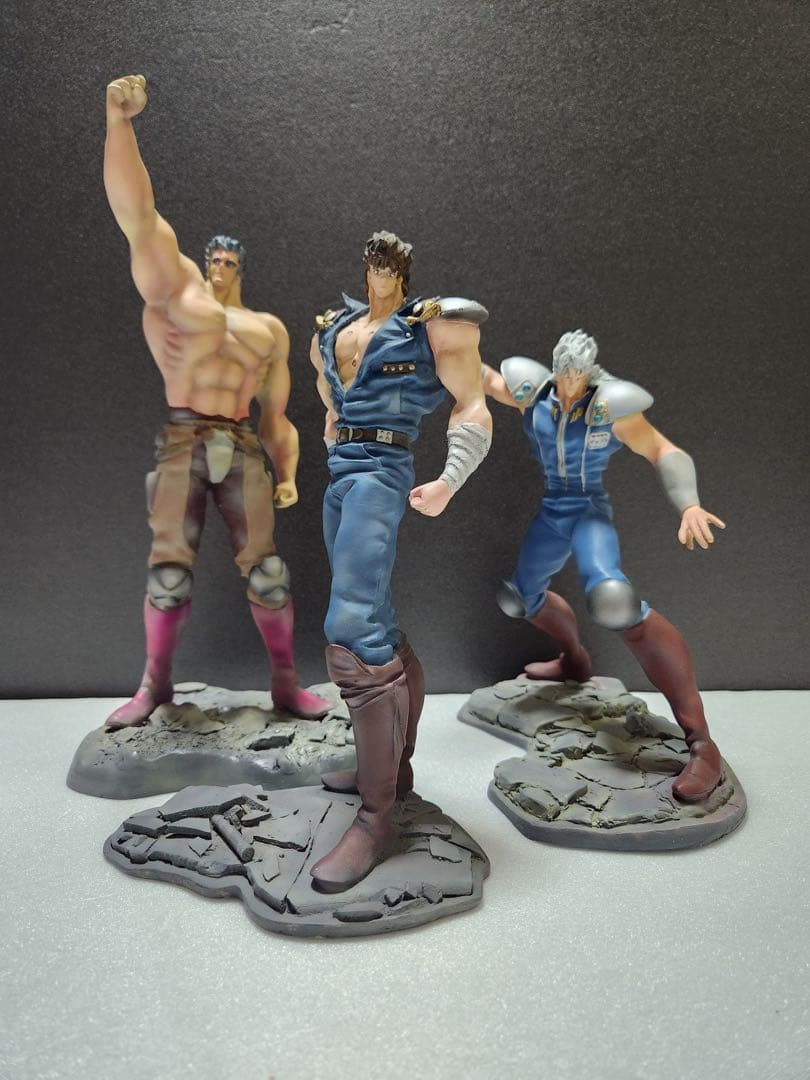 海洋堂　北斗の拳　芸術品スタチュー　ケンシロウ　ラオウ　レイ　プロ製作完成品