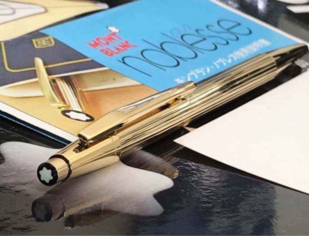 モンブラン　ボールペン★極美品！金運を呼ぶ総金張り銘品★ノブレスNo1947稀型
