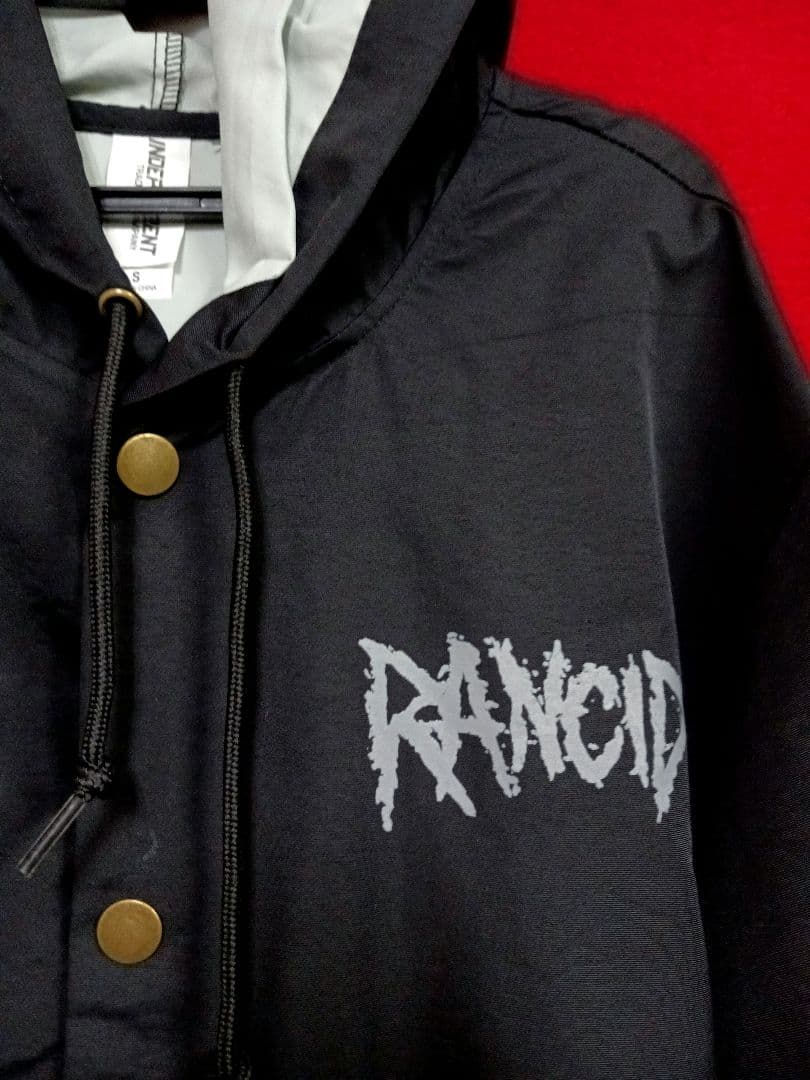ハードコアパンクバンドRANCIDスカルロゴオフィシャルコーチジャケット