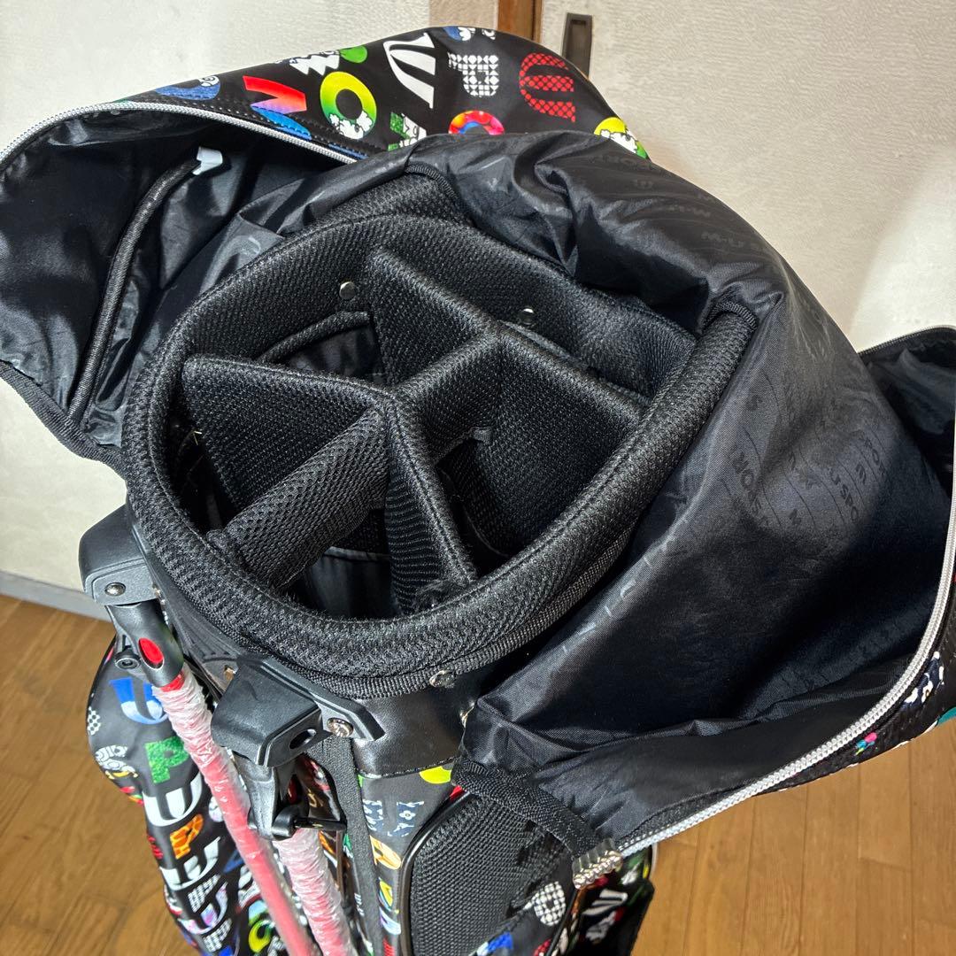 MUスポーツカラフルロゴプリント総柄スタンドキャディバック