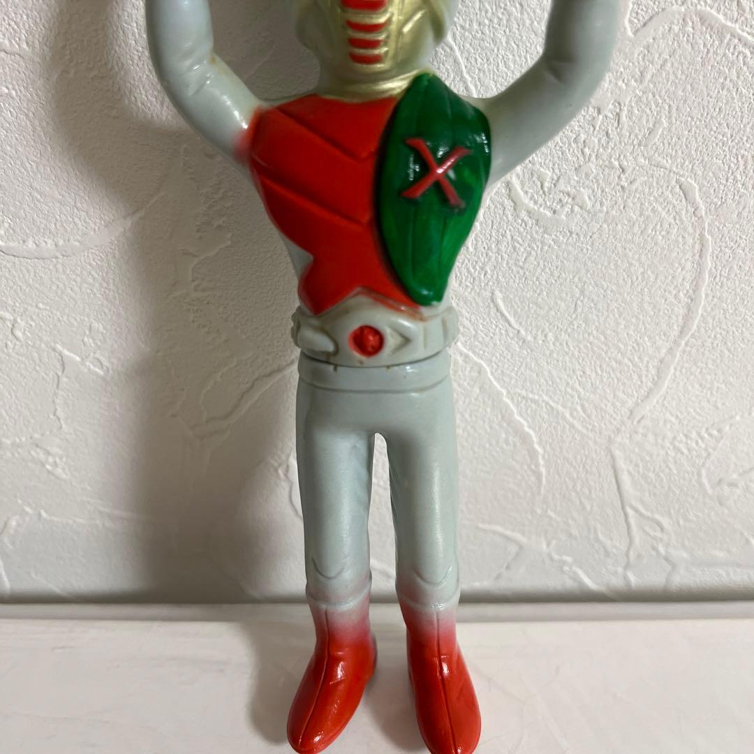 ⚠️貴重・当時物　仮面ライダーX 仮面ライダーエックス　ミニソフビ　昭和レトロ