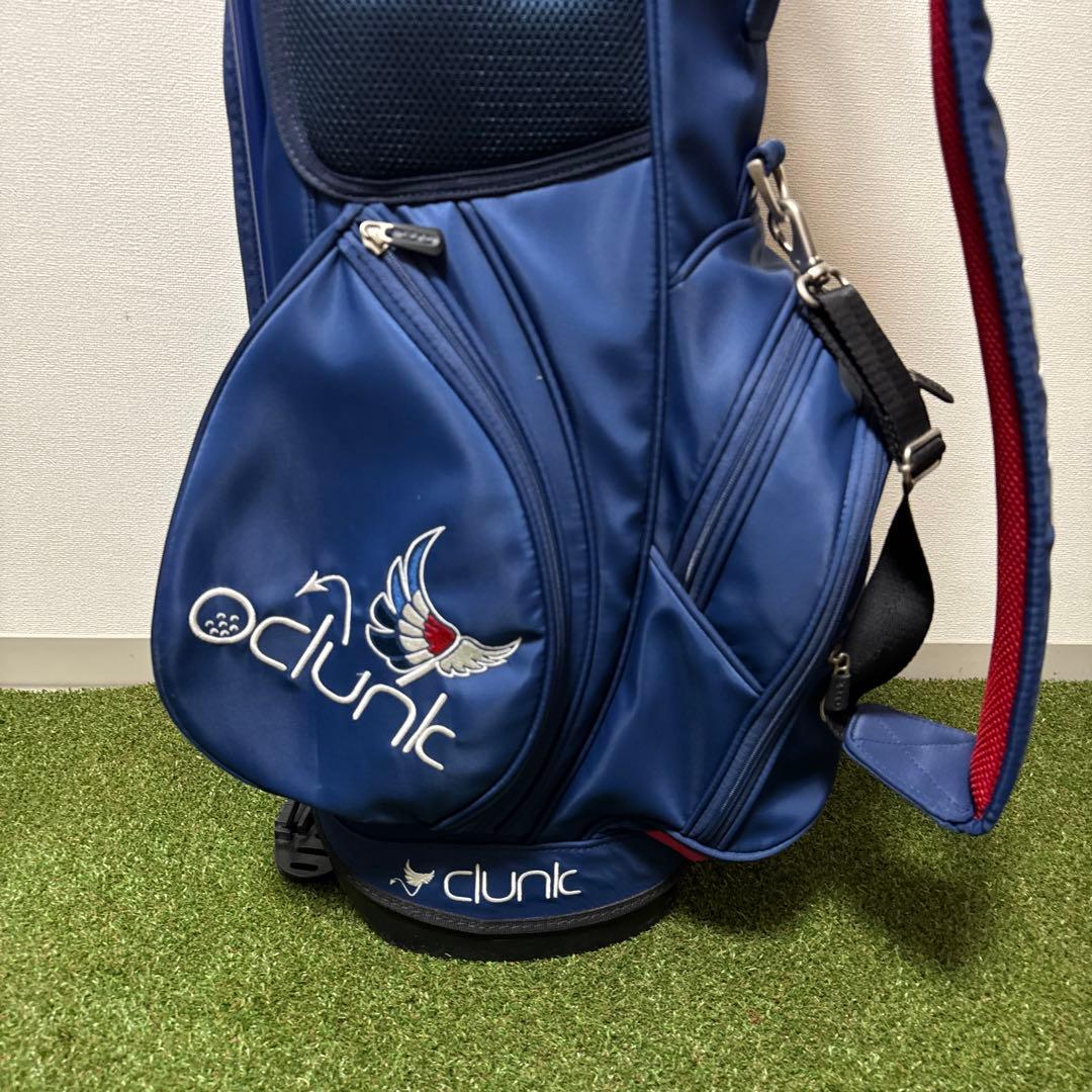 clunk クランク スタンド式 キャディバッグ 撥水 9型