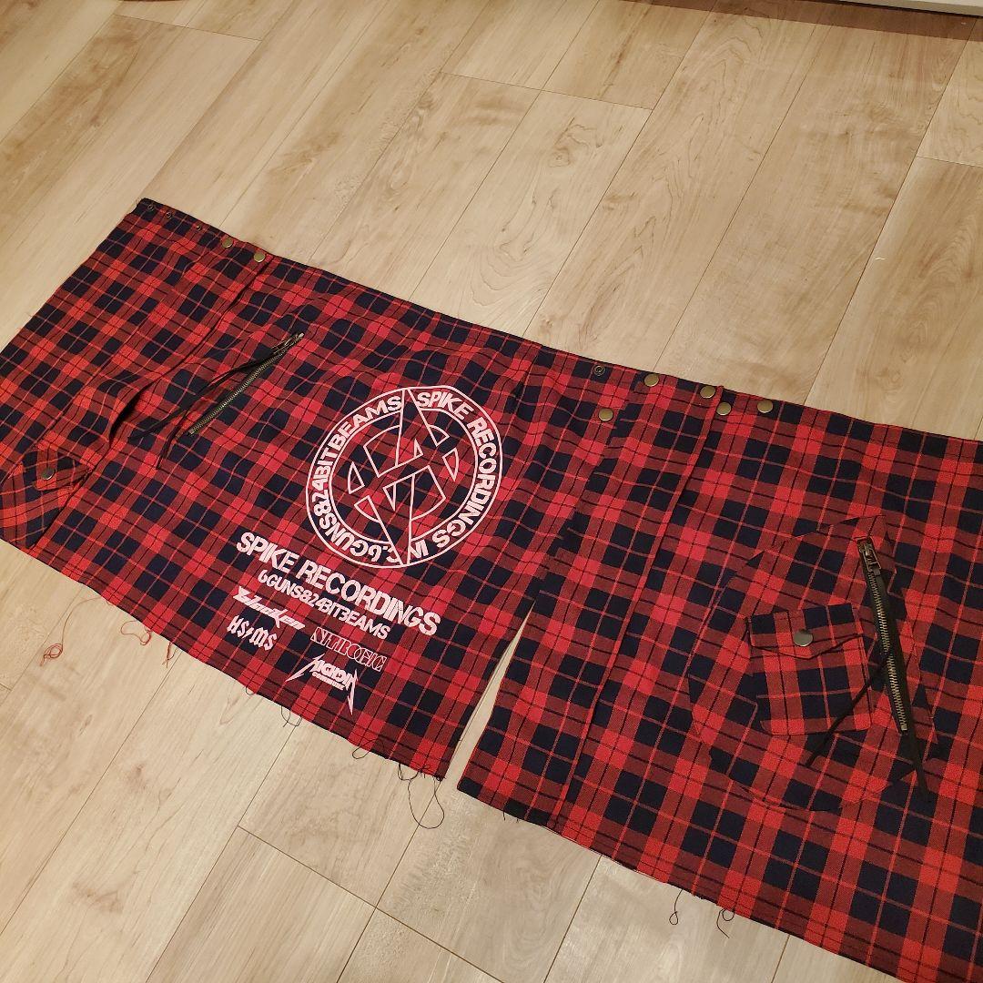 H*I様 GLAY　SPIKE RECORDINGS チェック　ラップスカート