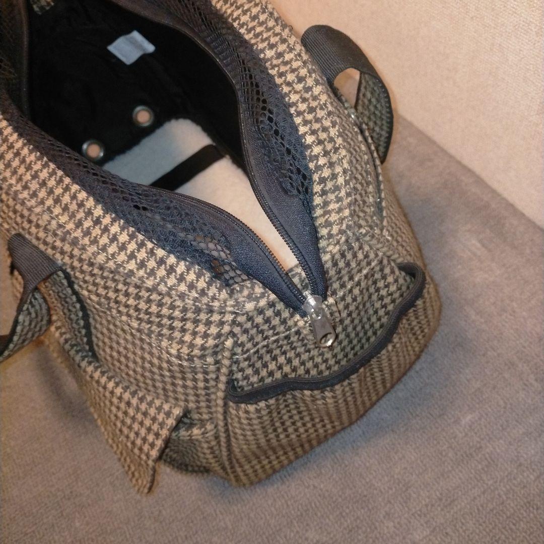 中型犬用チェック柄キャリーバッグ ドッグ＆キャッツ PIPI