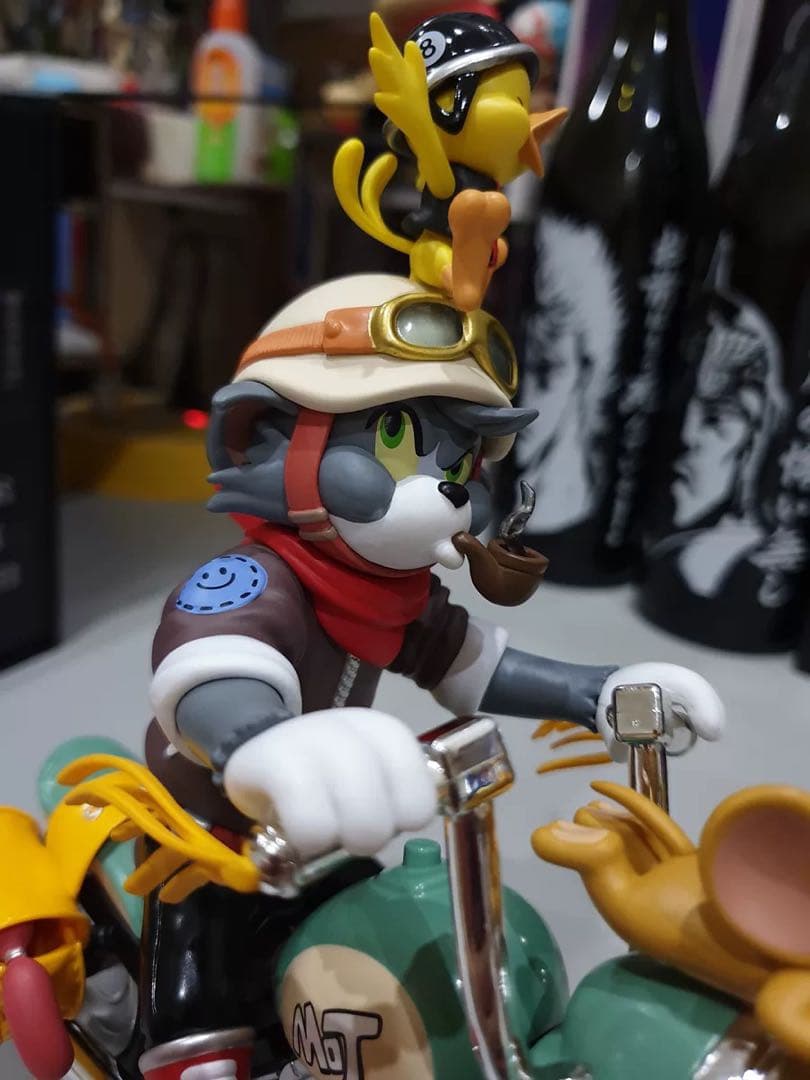 【海外限定】52toys トムとジェリー　バイク　フィギュア