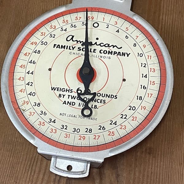 アメリカンファミリスケール社　ハンギングスケール　ビンテージ雑貨