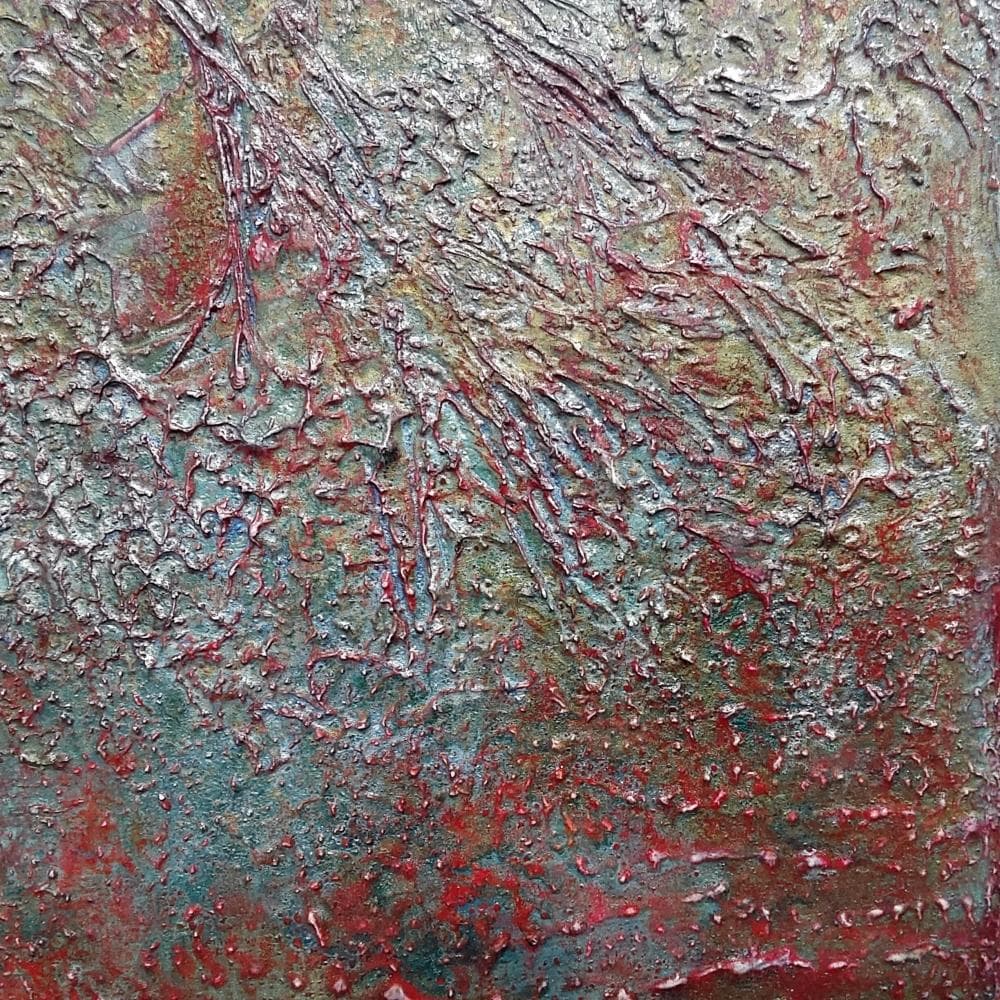 内野隆文　抽象画　絵画　F0号　アート作品　現代美術　キャンバス　真作