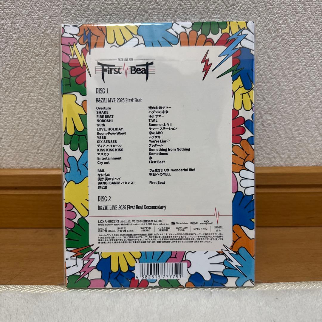B&ZAI LIVE 2025 First Beat Blu-ray ブルーレイ