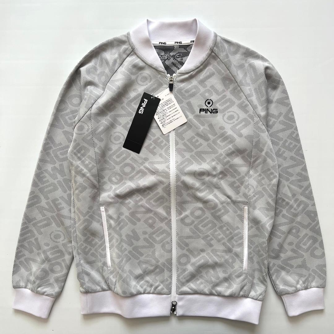 PING ピン　セットアップ　ロゴジャガード　ゴルフ　レディース　M 上下　白黒