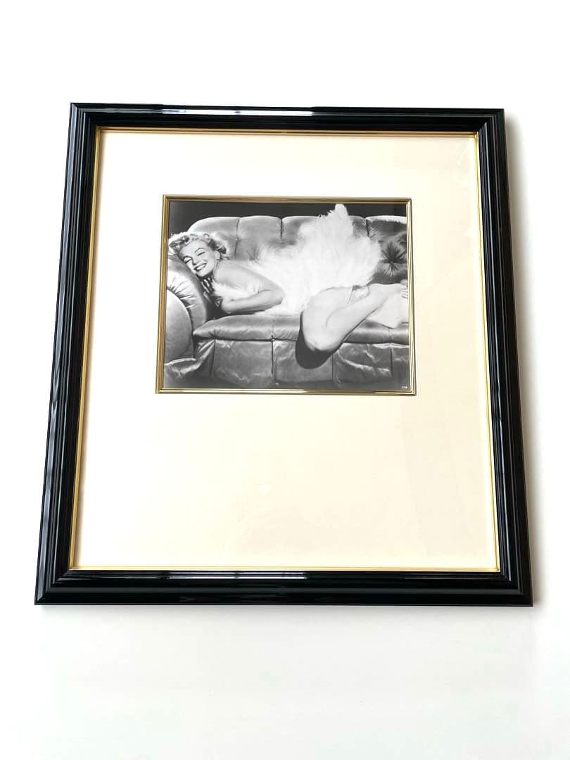 ✨マリリン・モンロー 額装モノクロ写真 アートフレーム 未使用保管