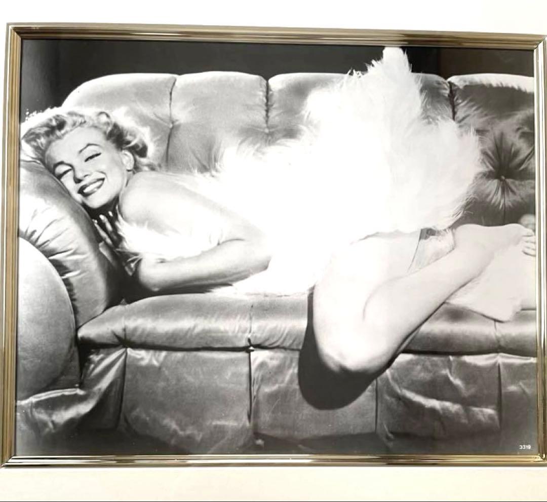 ✨マリリン・モンロー 額装モノクロ写真 アートフレーム 未使用保管