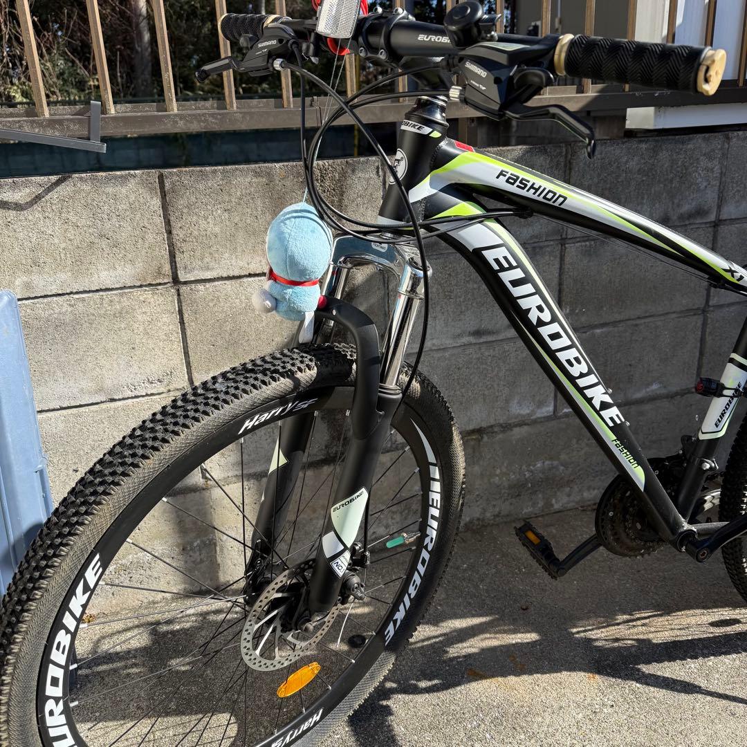 【引取/関東配送可】EUROBIKEマウンテンバイク 27.5インチ 21段変速
