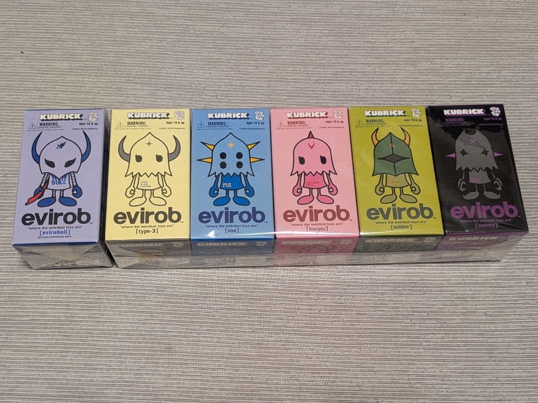 新品未開封 evirob 5個セット KUBRICK シリーズ1+GetON限定