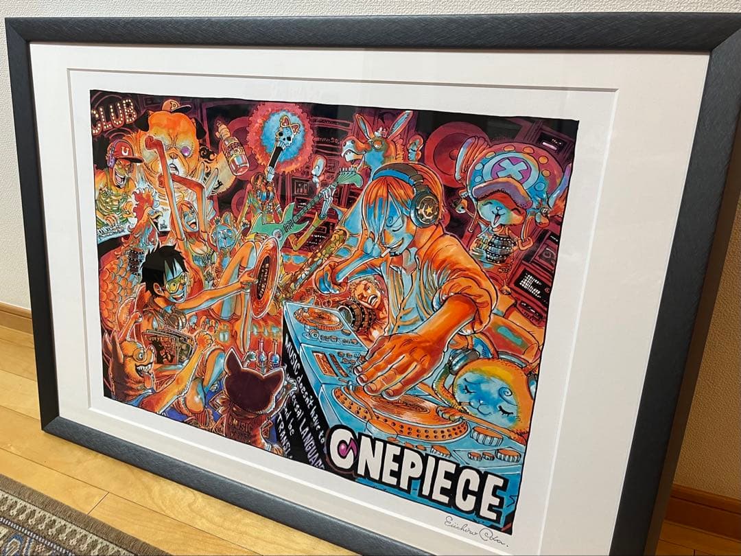 世界20部限定　ワンピースNFT付きアート 尾田栄一郎先生サイン入り