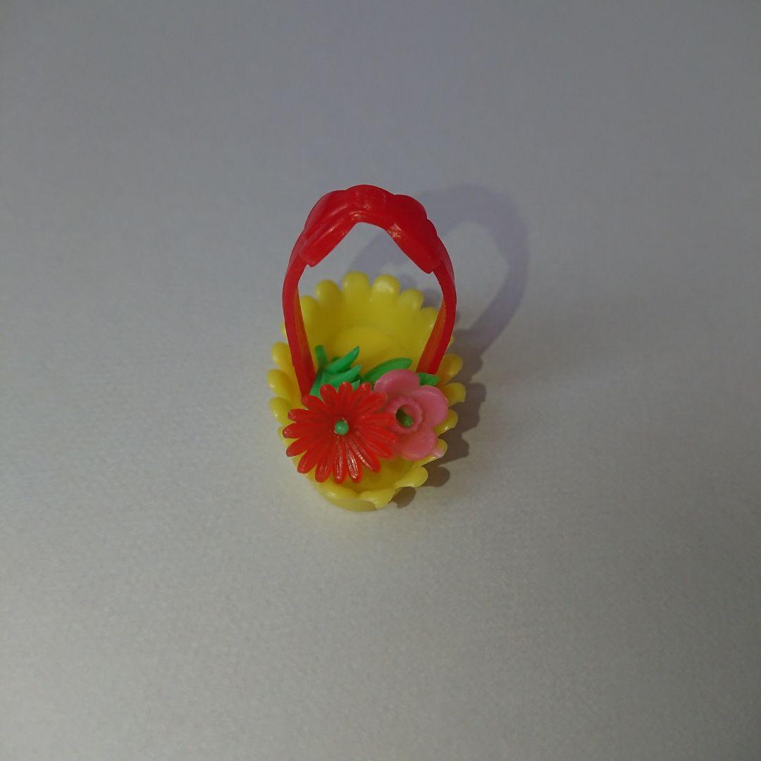 グリコ おまけ〈お花 花籠セット〉リボン