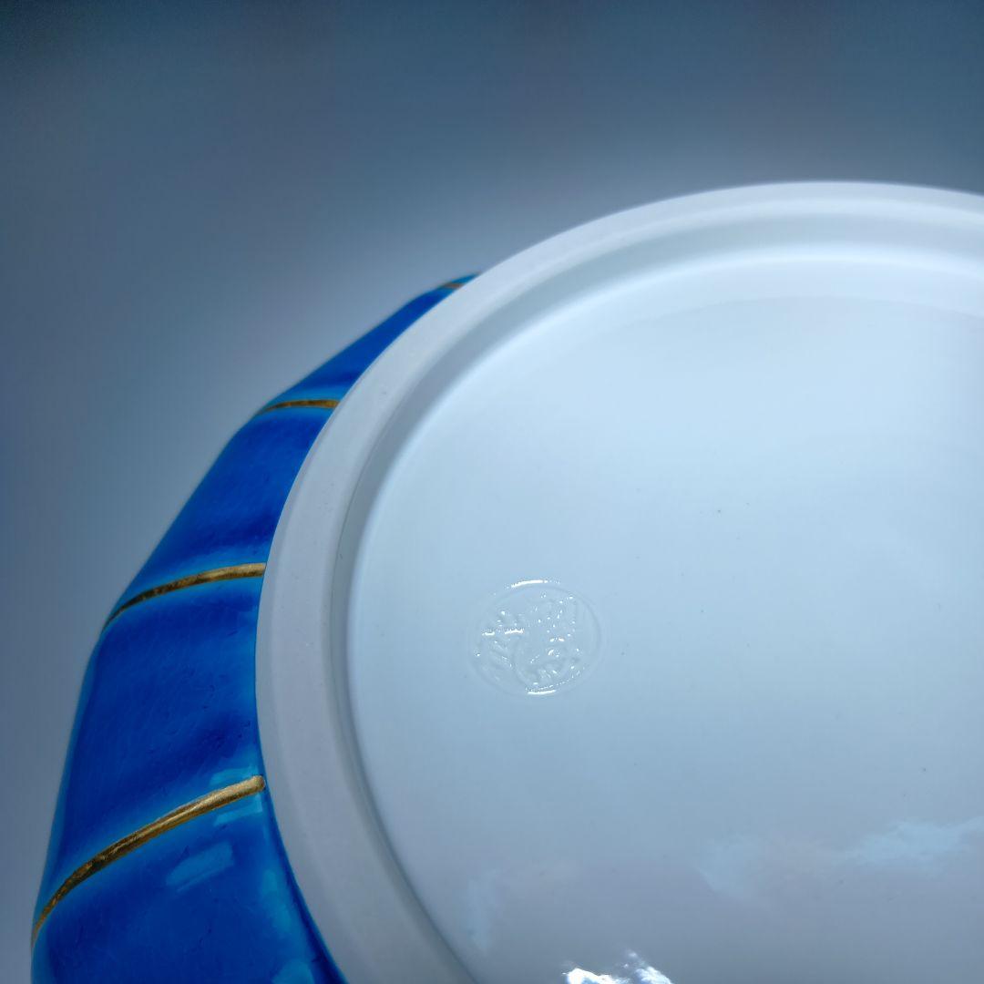 最終値下げ　茶道具　中村翠嵐　浅黄交趾(菊形)食籠　 永田宗匠書付有　　未使用品