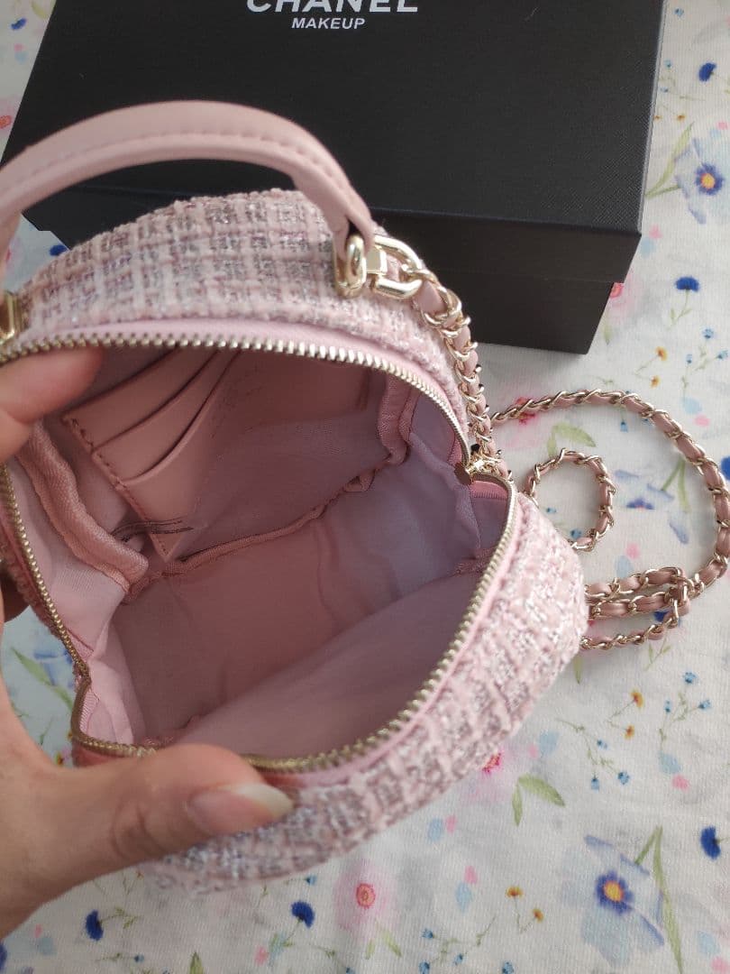 シャネル　ツイード ミニリュック　ピンク　　ノベルティ