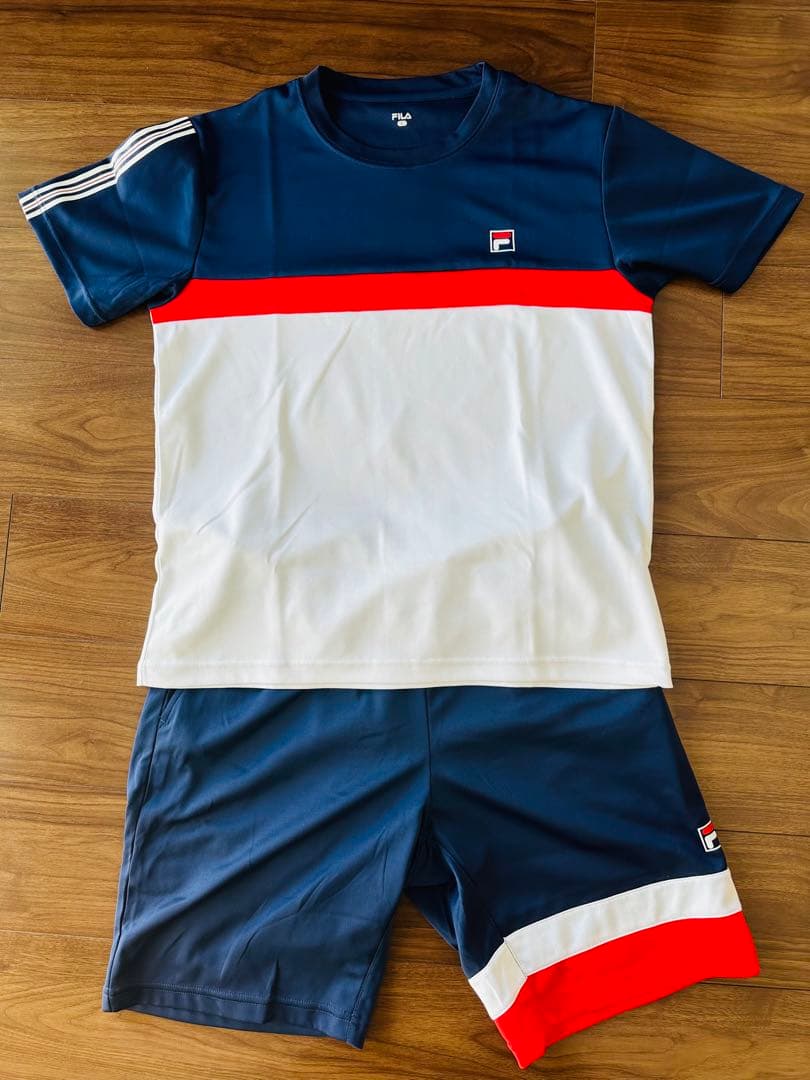 FILA フィラ 上下セットアップ ネイビー　ホワイト　レッド　Lサイズ