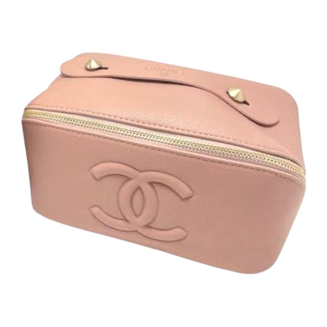 【新品未使用】 CHANEL ピンク レザー コスメポーチ