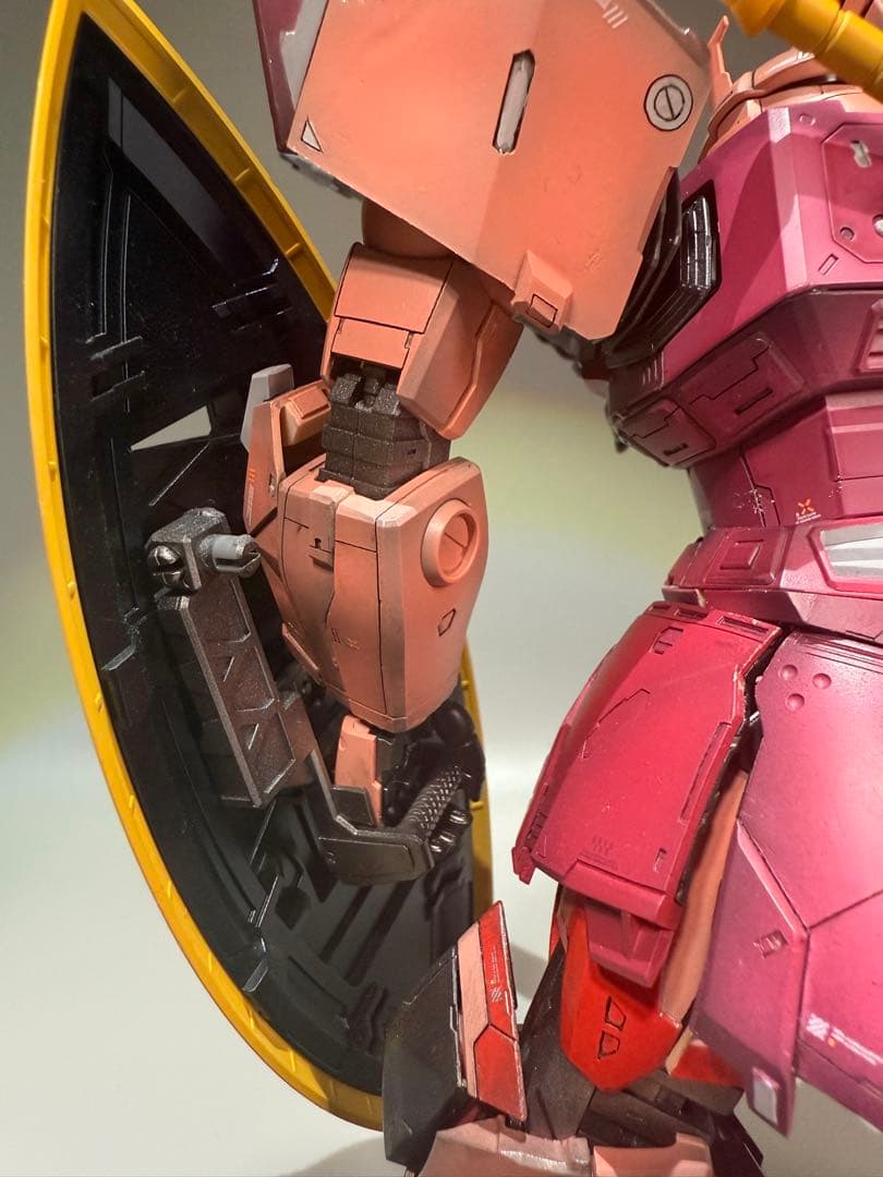 ガンプラ MG 1/100 ゲルググ 全塗装完成品 レジン改造 艶消し仕上げ