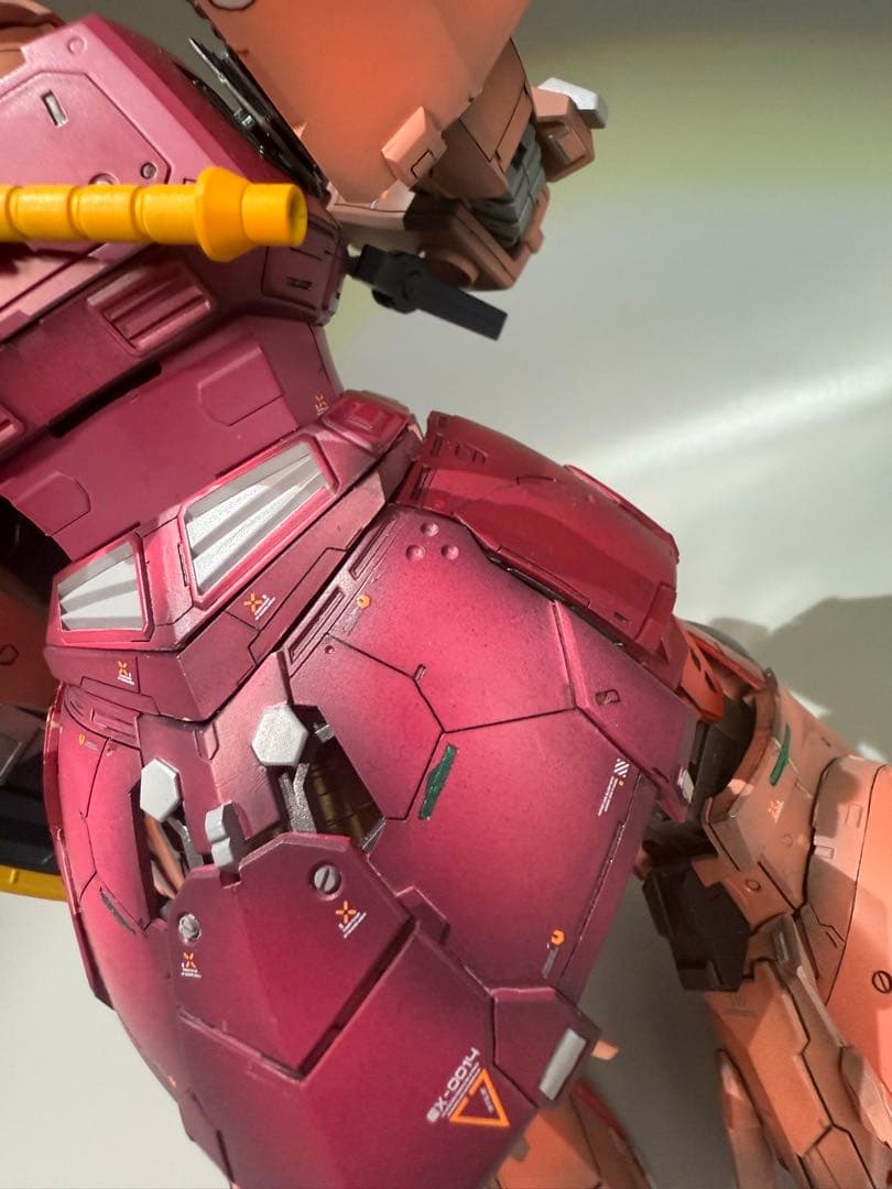 ガンプラ MG 1/100 ゲルググ 全塗装完成品 レジン改造 艶消し仕上げ