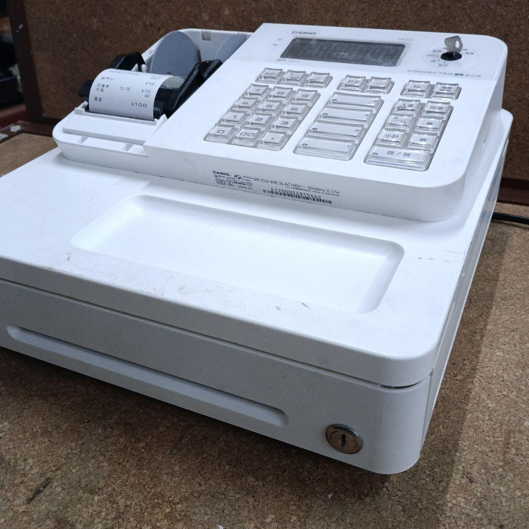 ひ*ろ様 ３２１５）カシオレジスター　SR-G3-WE