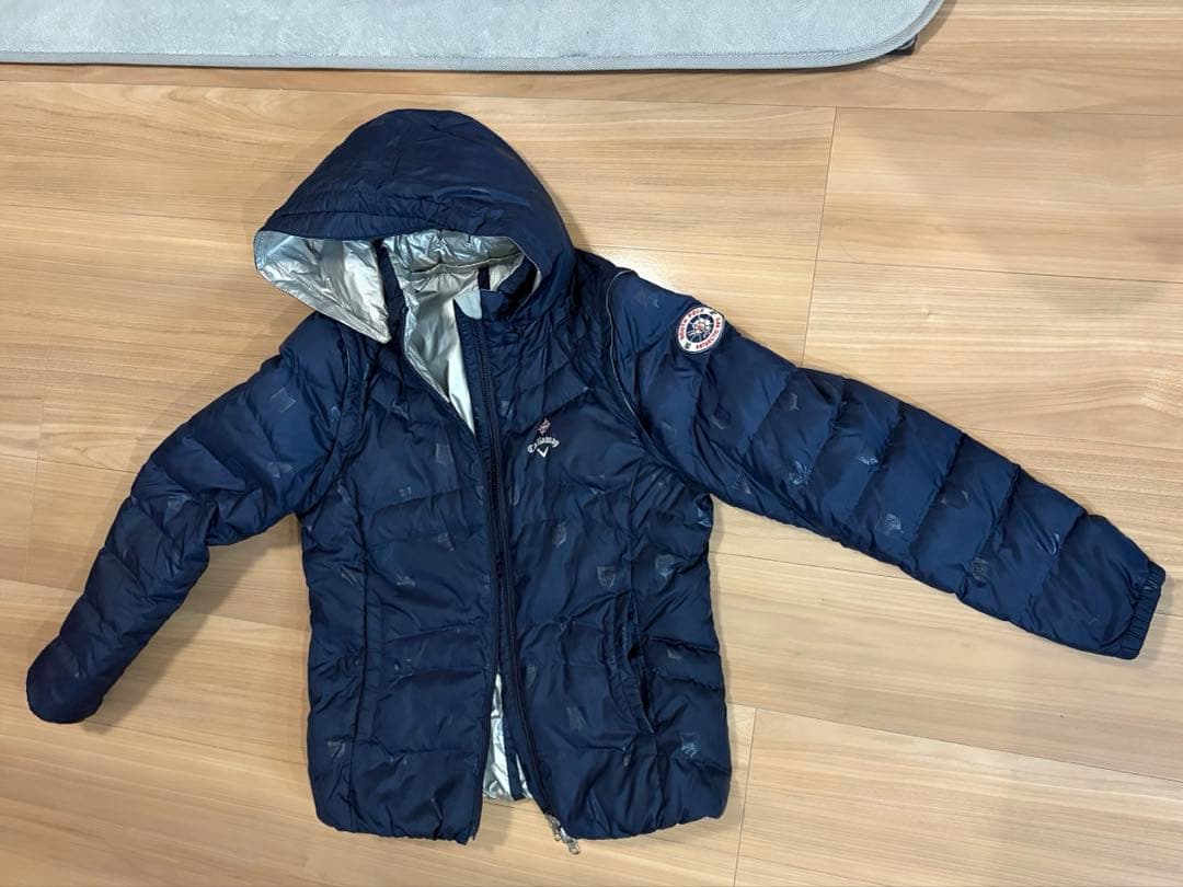 美品⭐︎callawayネイビー ダウンブルゾン　レディース　ゴルフ⭐︎防風、撥水