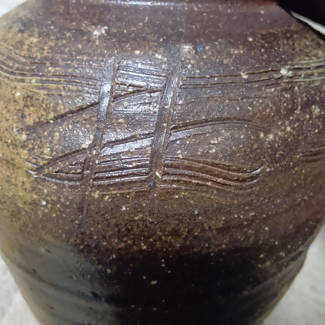 骨董品　備前焼　備前壺　松本勝哉　共箱付き　極美品‼️