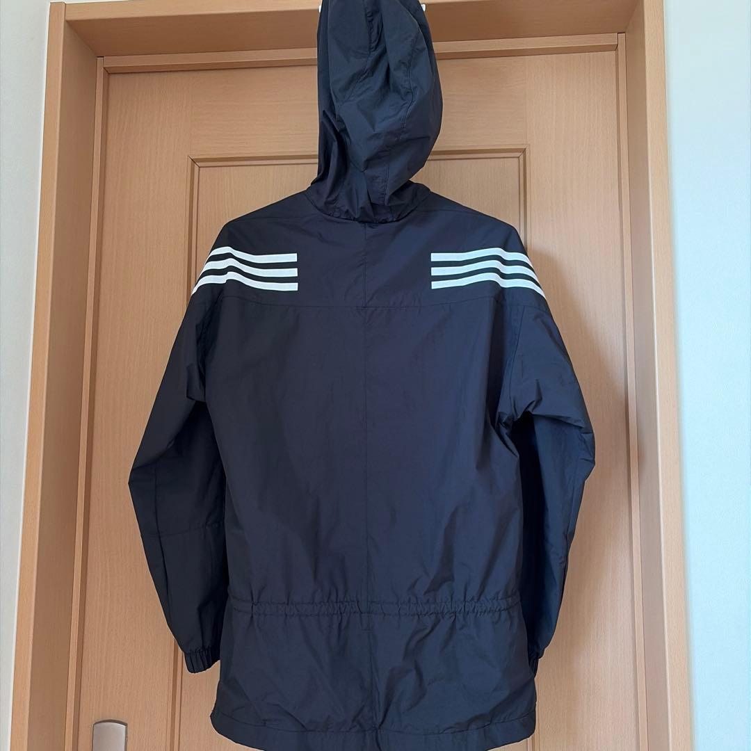 adidas ジャージ上下セット 黒 フード付き　レディース　S