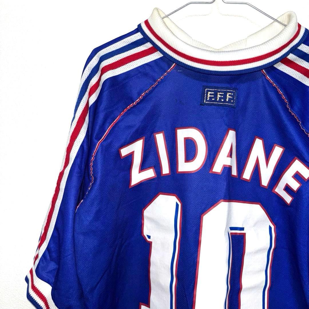【希少】98年 UK製 adidas フランス ジダン ユニフォーム XL