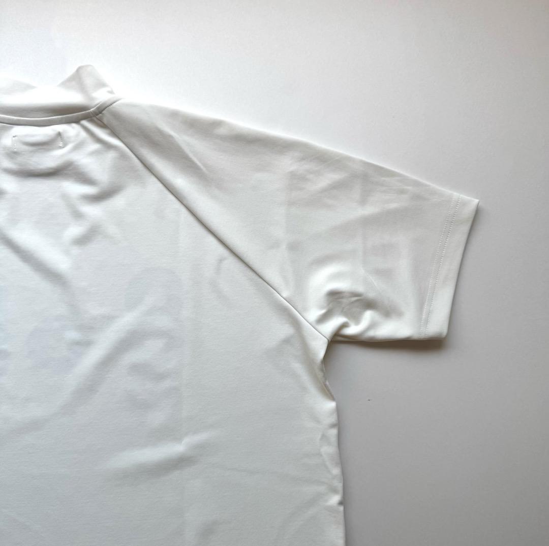 サイズL　［ 8G SHOOT ］モックネック半袖 ホワイト