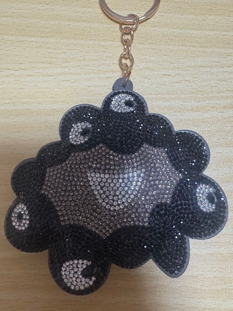 大阪万博　黒ミャクミャク　ラインストーン　マスコットキーホルダー関西万博ブラック