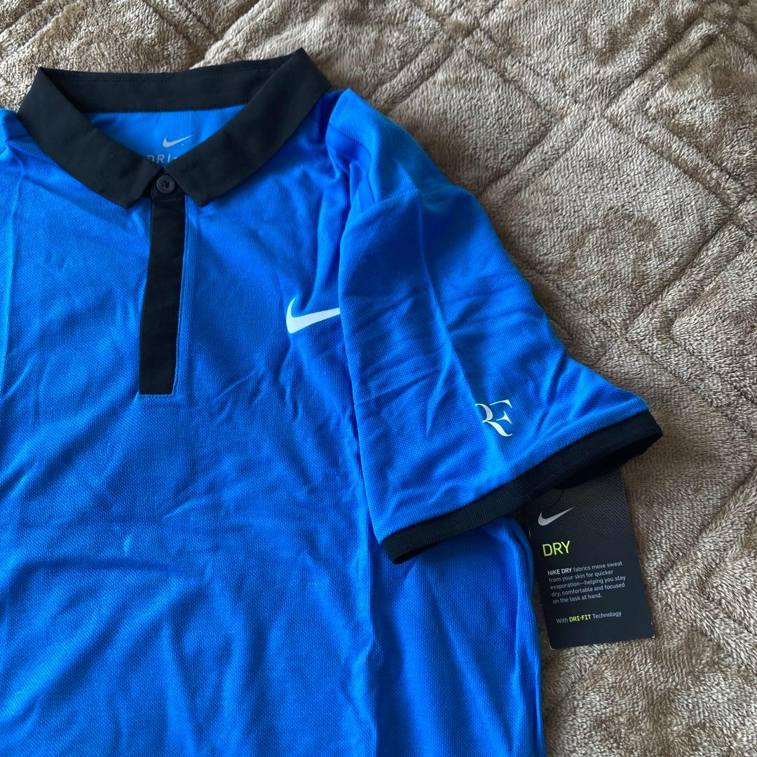 Nike DRI-FIT フェデラー 青 ゲームシャツ
