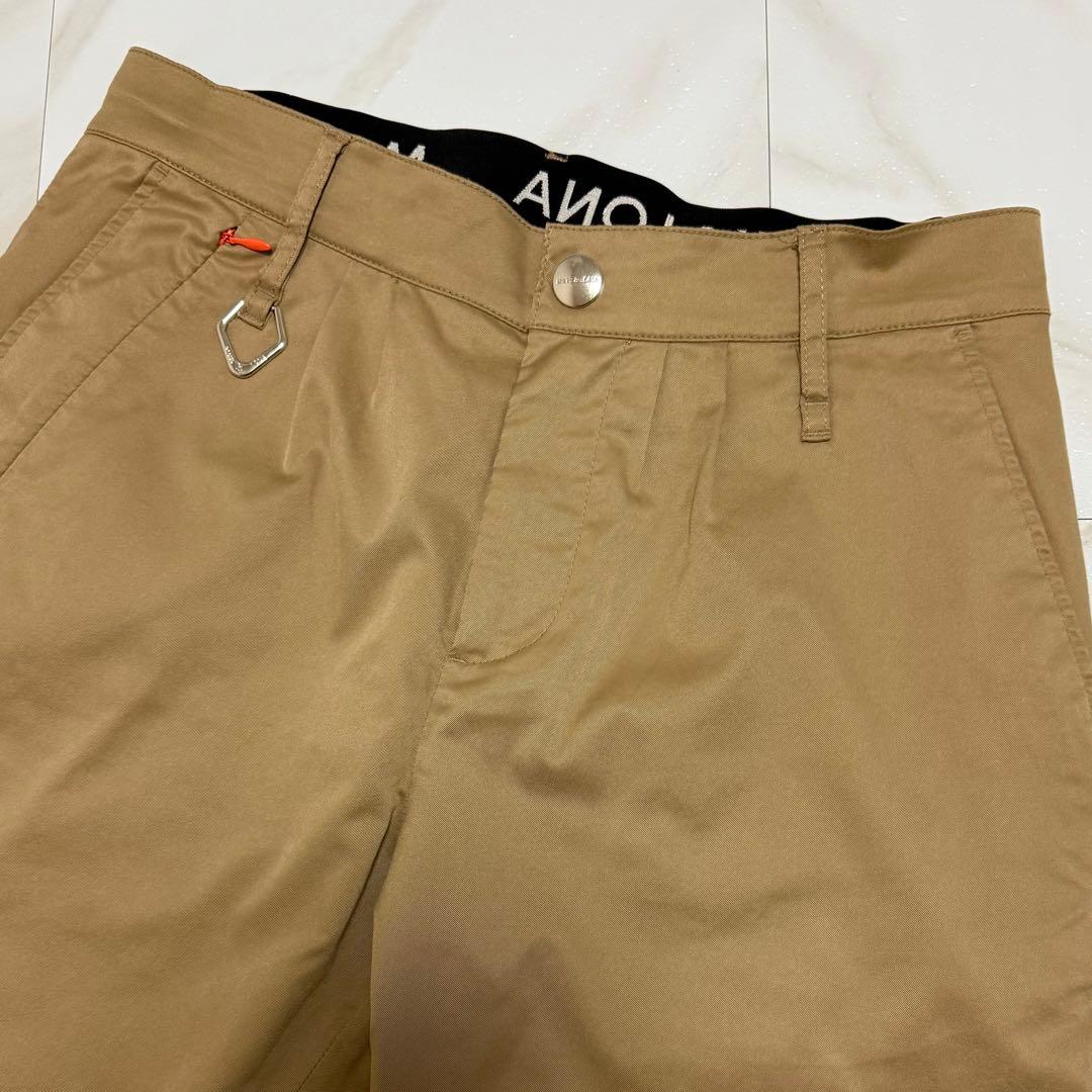 MARK&LONA ストレッチ パンツ ゴルフ GOLFメンズ L ベージュ