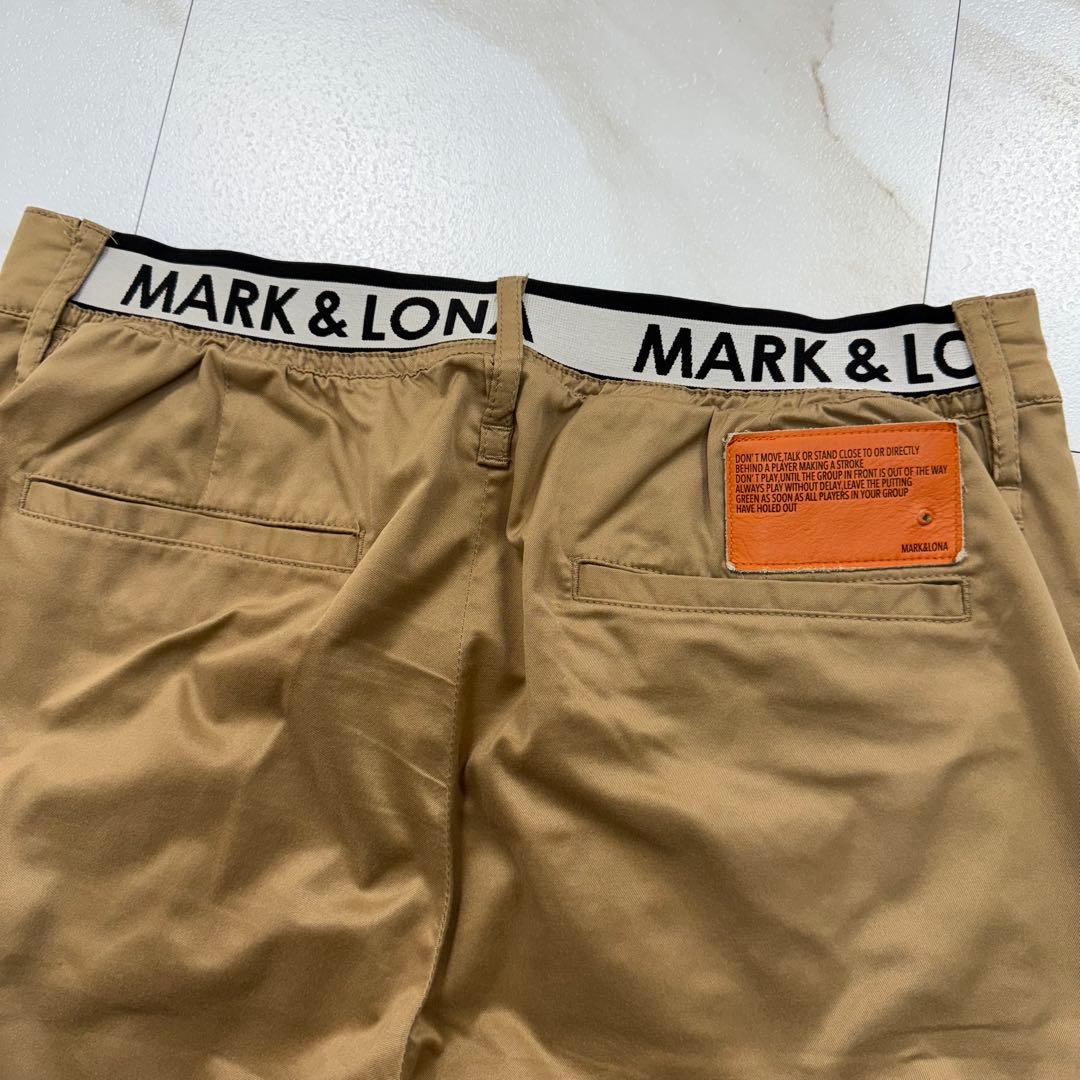 MARK&LONA ストレッチ パンツ ゴルフ GOLFメンズ L ベージュ