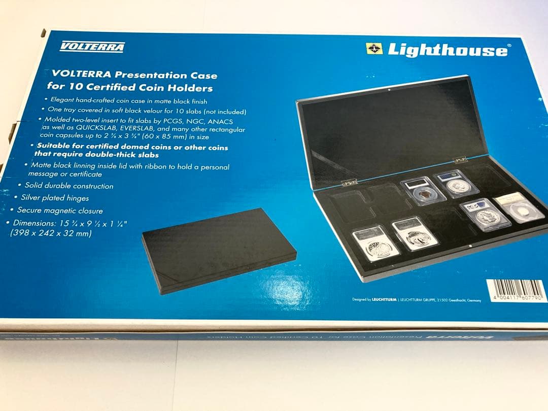 スラブケース スラブホルダー 木製 10枚用 新品 NGC PCGS