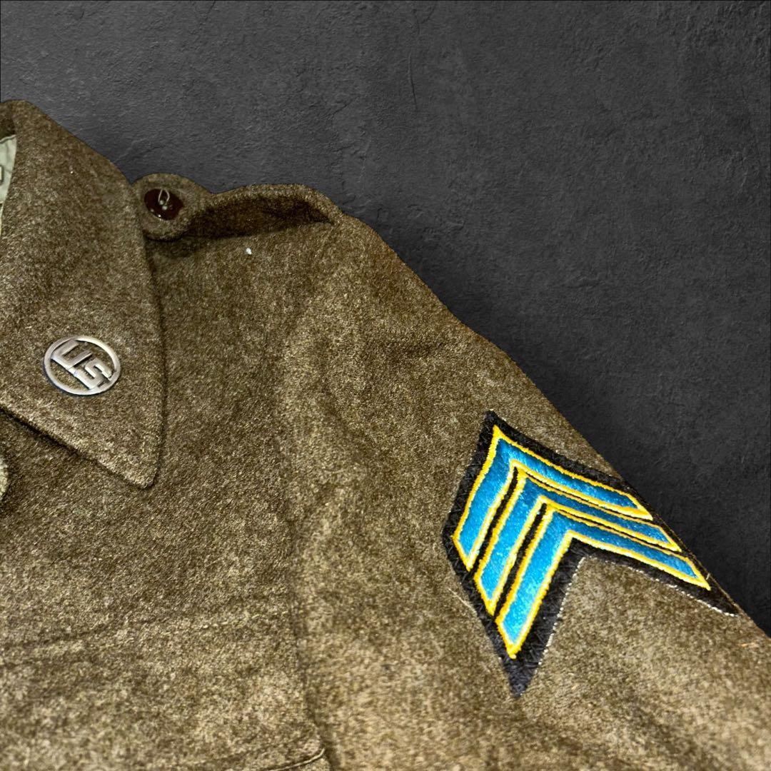 50s British Army ウール地 バトルドレスジャケット US 短丈