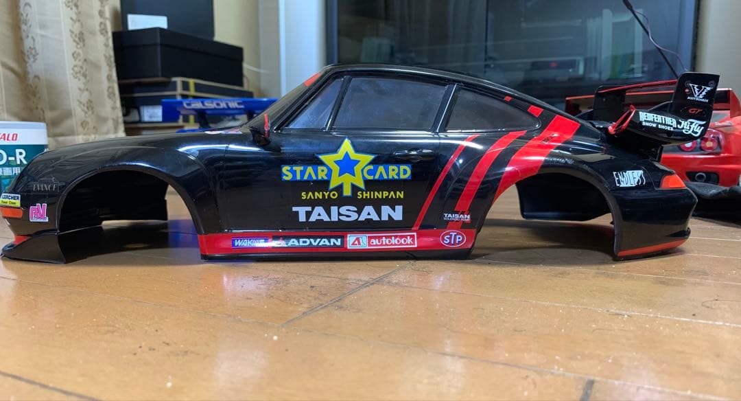 田宮模型RCカー用ボディ　タイサンポルシェ911GT2