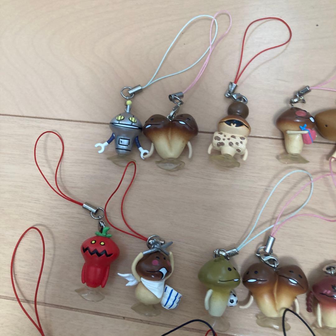 なめこ栽培キット　ストラップ フィギュア