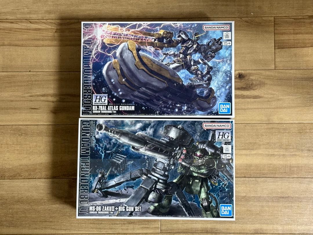 HG ザクⅡ（サンダーボルト版・ビッグガンセット）＆ HG アトラスガンダム