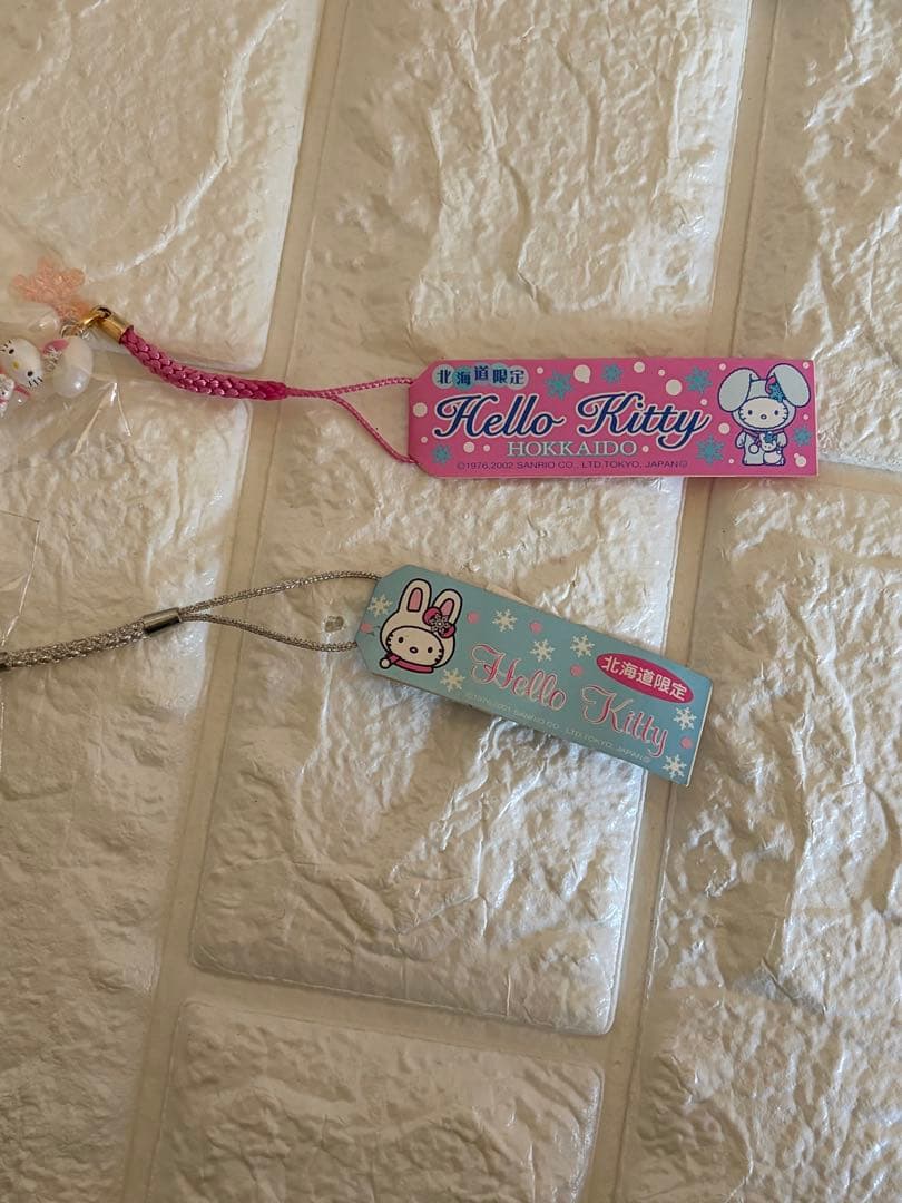 希少 ご当地キティ【北海道限定】4点セット 雪うさぎ 根付 ファスナーマスコット