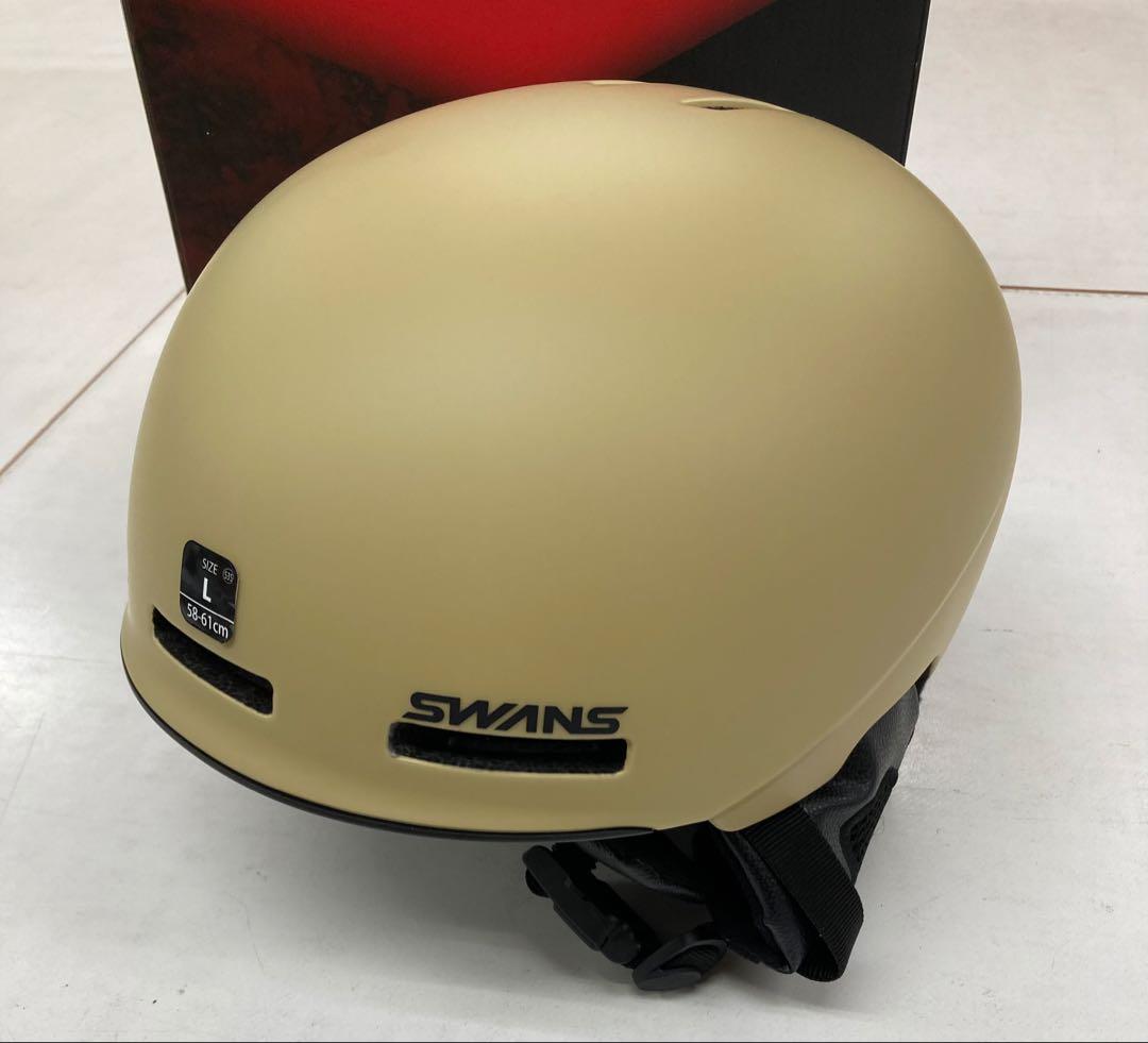 SWANS スワンズ　ヘルメット 大人用　ベージュ　Lサイズ　スキー　G127