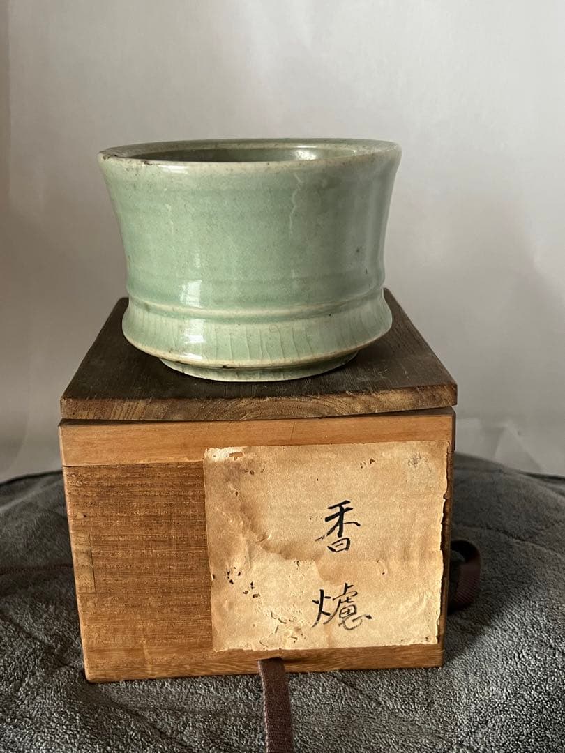 古美術・青磁香炉；XG—-0022