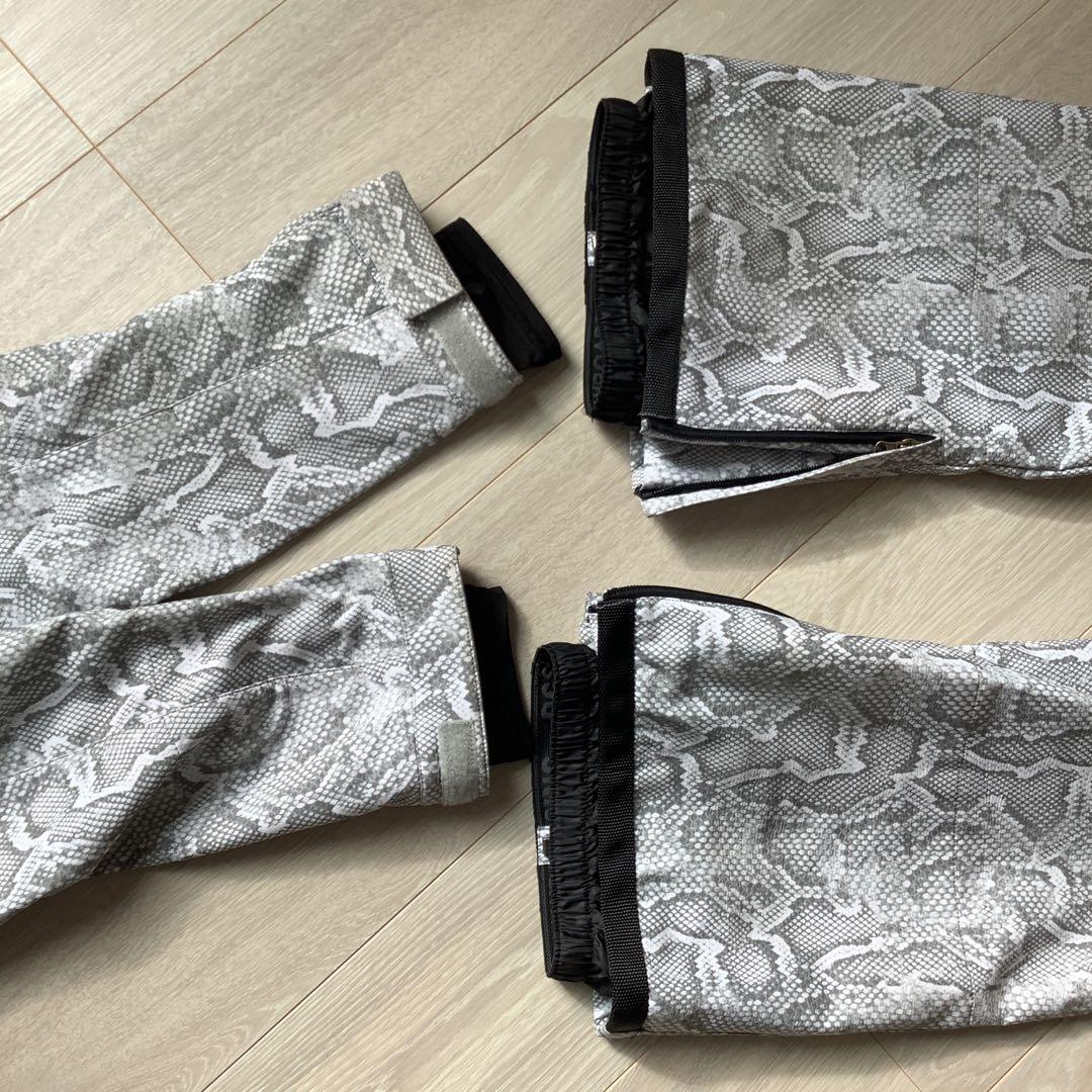 063DCレディーススノーボードウェアーLジャケット　ビブパン　セットアップ