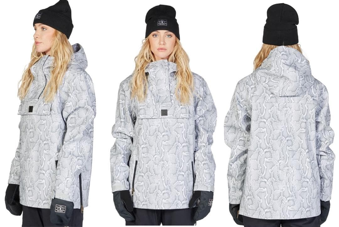 063DCレディーススノーボードウェアーLジャケット　ビブパン　セットアップ